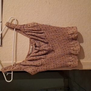 A cropped flower tee